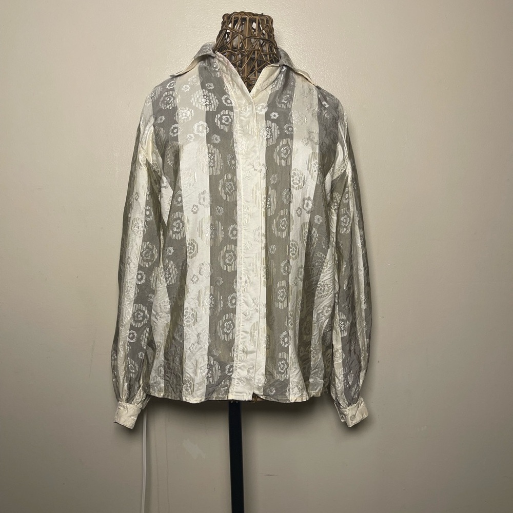 Vintage 100% silk top